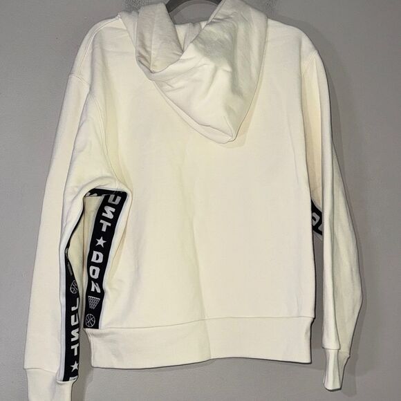 Just Don Cream Hoodie with Black and Orange Details - Picture 6 of 9